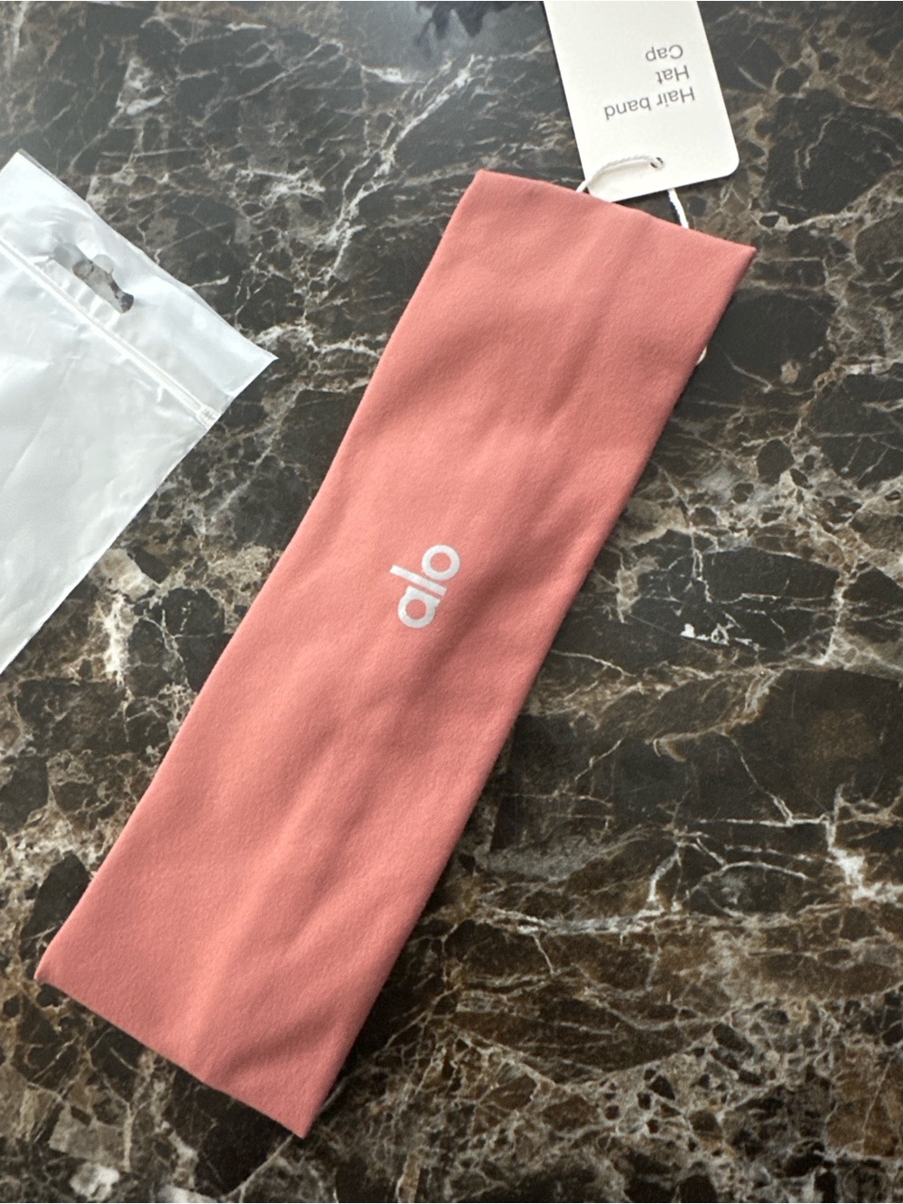 ALO Yoga Rose Pink Wide Stretch Headband
